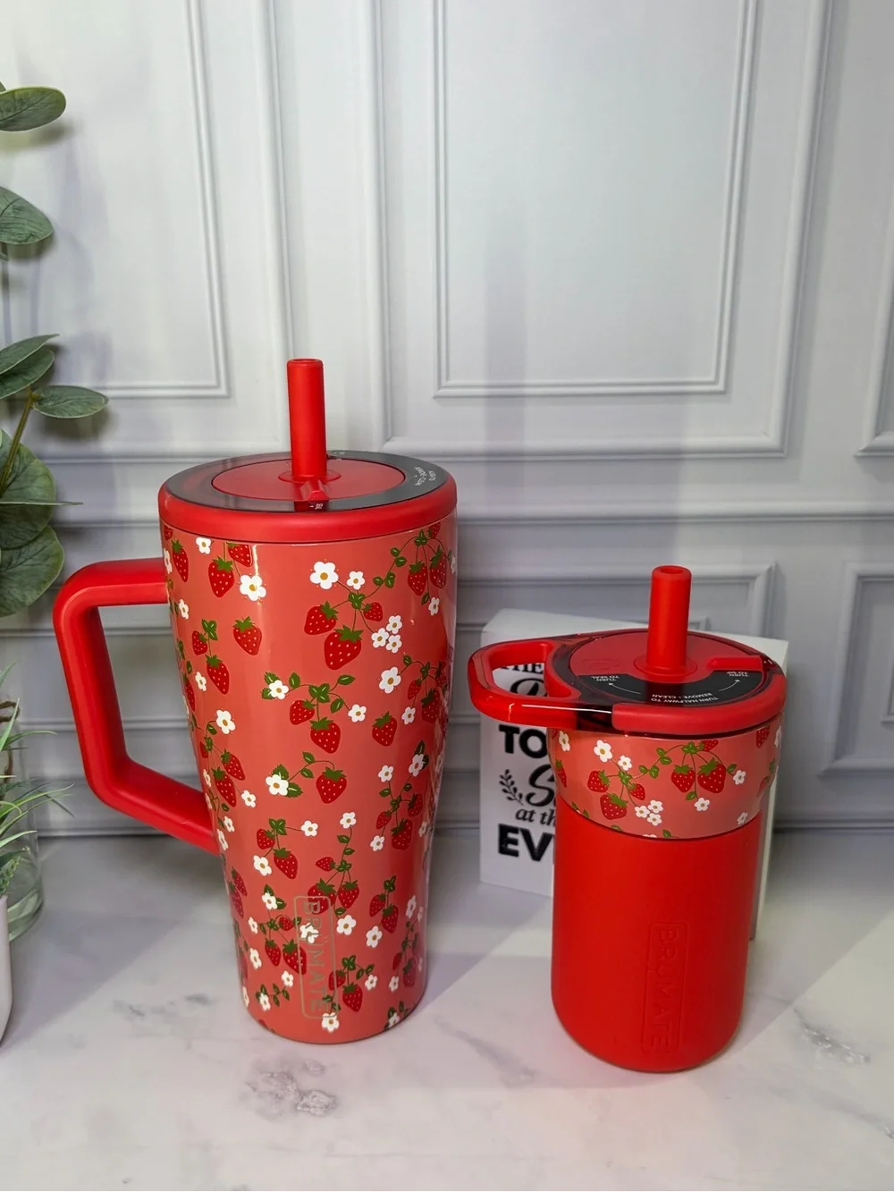 Brumate Strawberry Garden Era 30oz & Leap Bundle BNWT